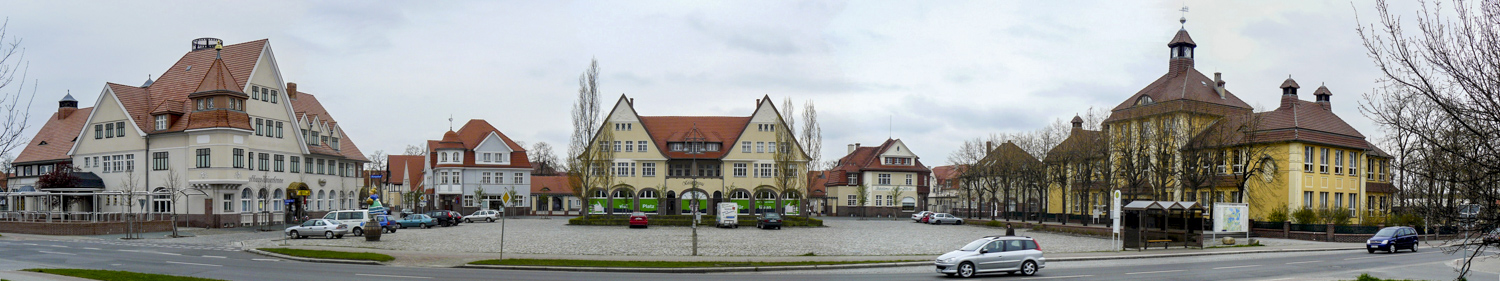 Gartenstadt Marga Marktplatz Panorama