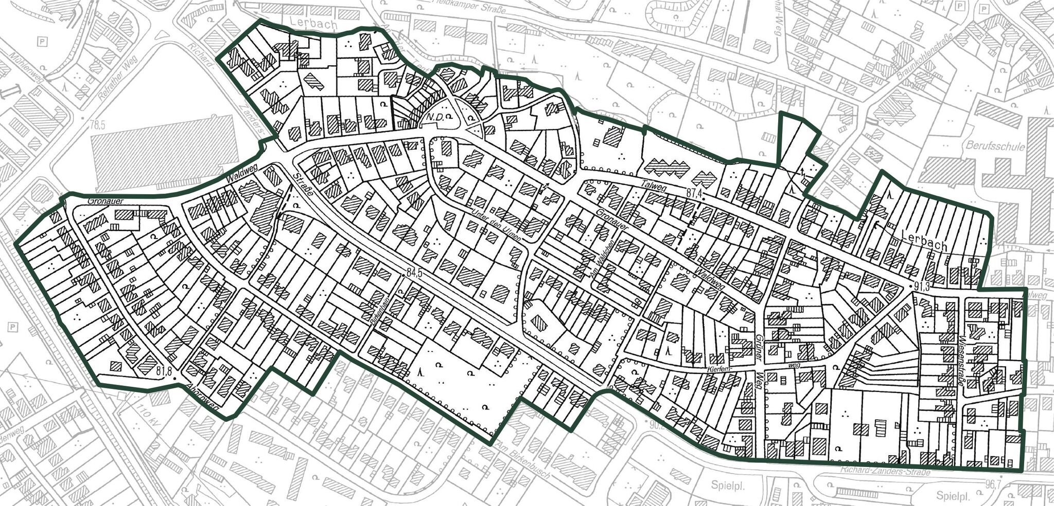 Plan Gronauer Wald